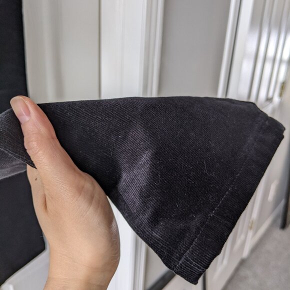 Banana Republic Black high-rise ankle-length petite slim corduroy pants - Picture 7 of 15